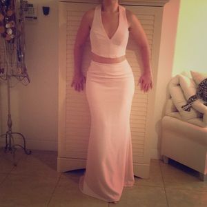 Beautiful pink two piece dress. Used once